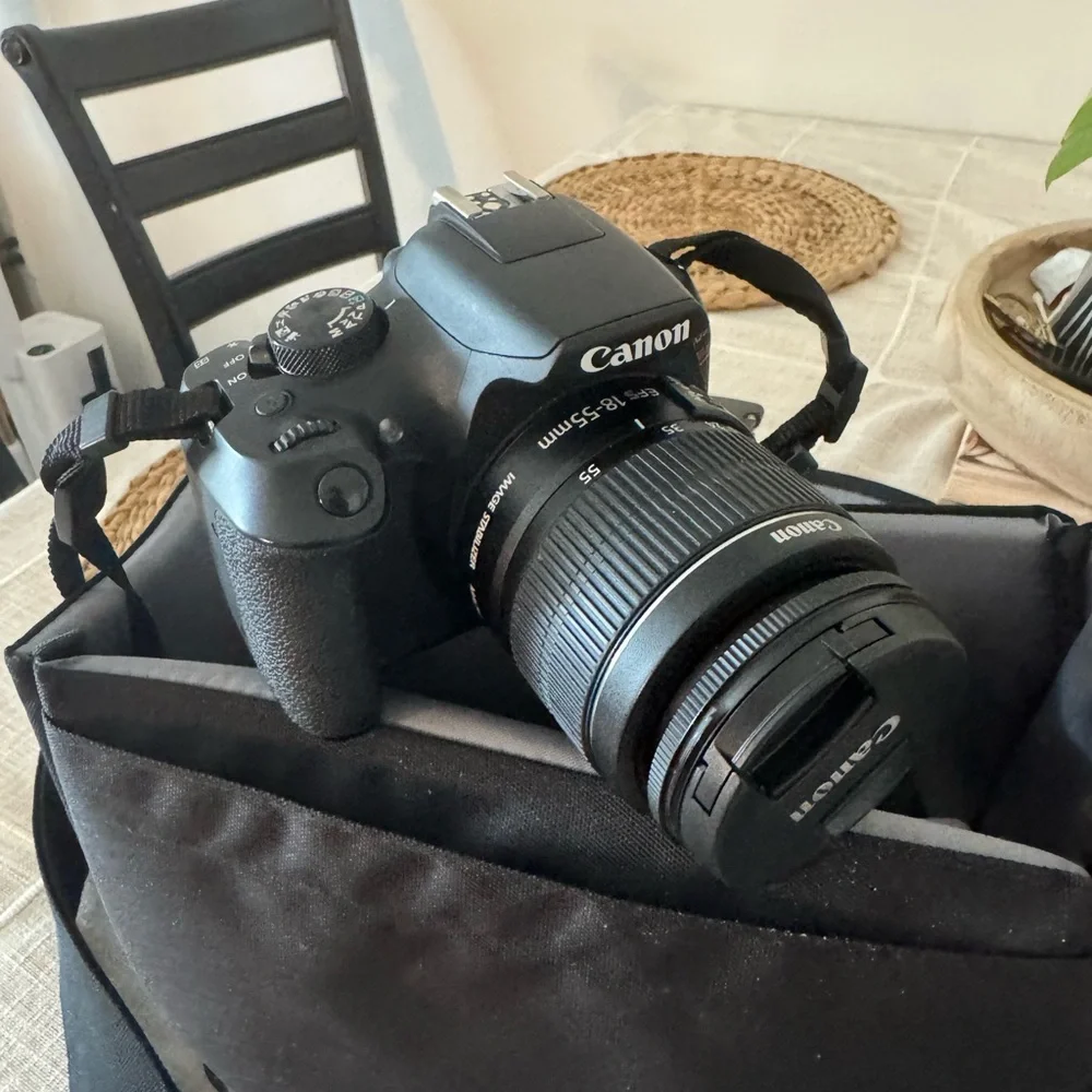 Canon Black Digital Camera with Zoom Lens (Not shown)